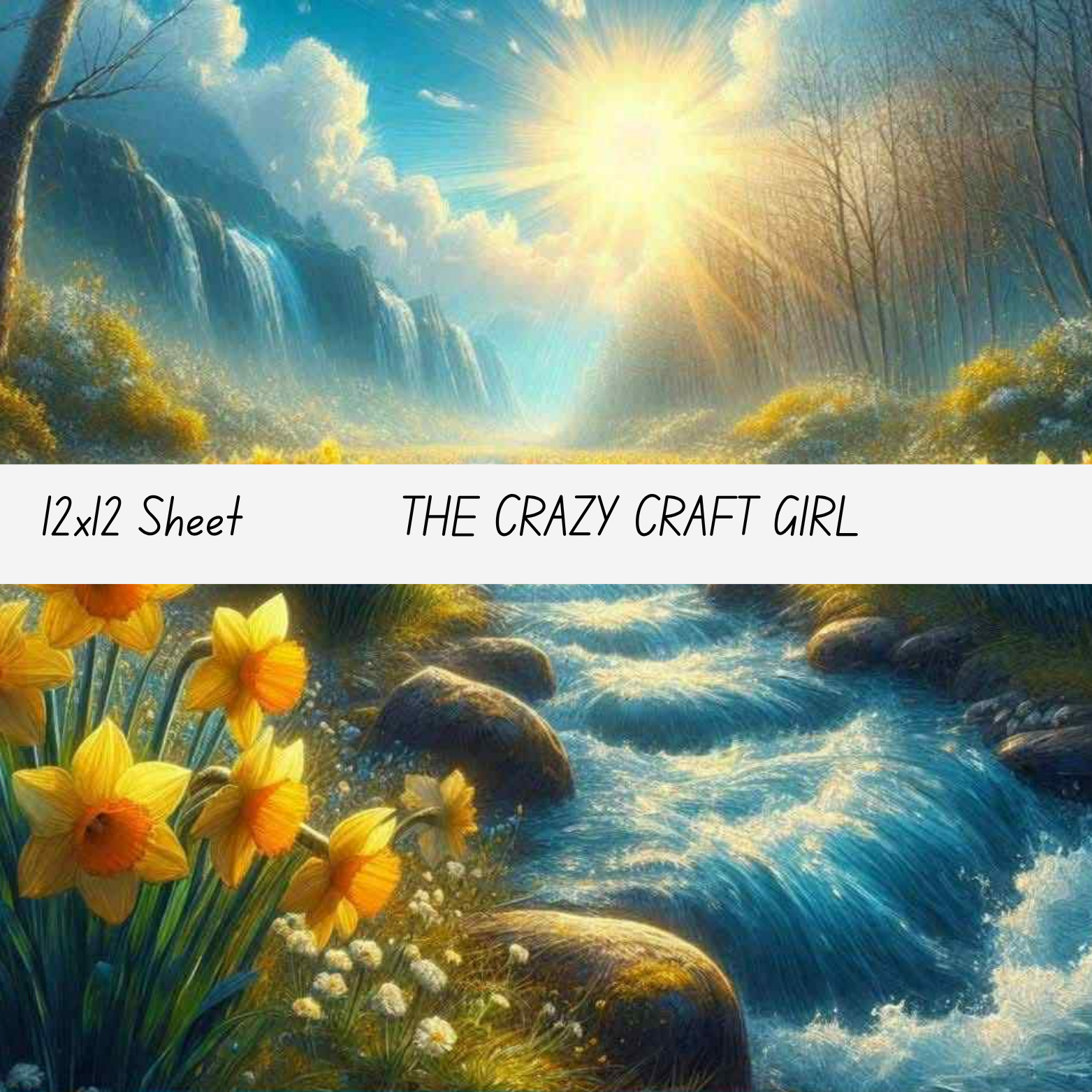 Waterfall Theme Vinyl Sheets