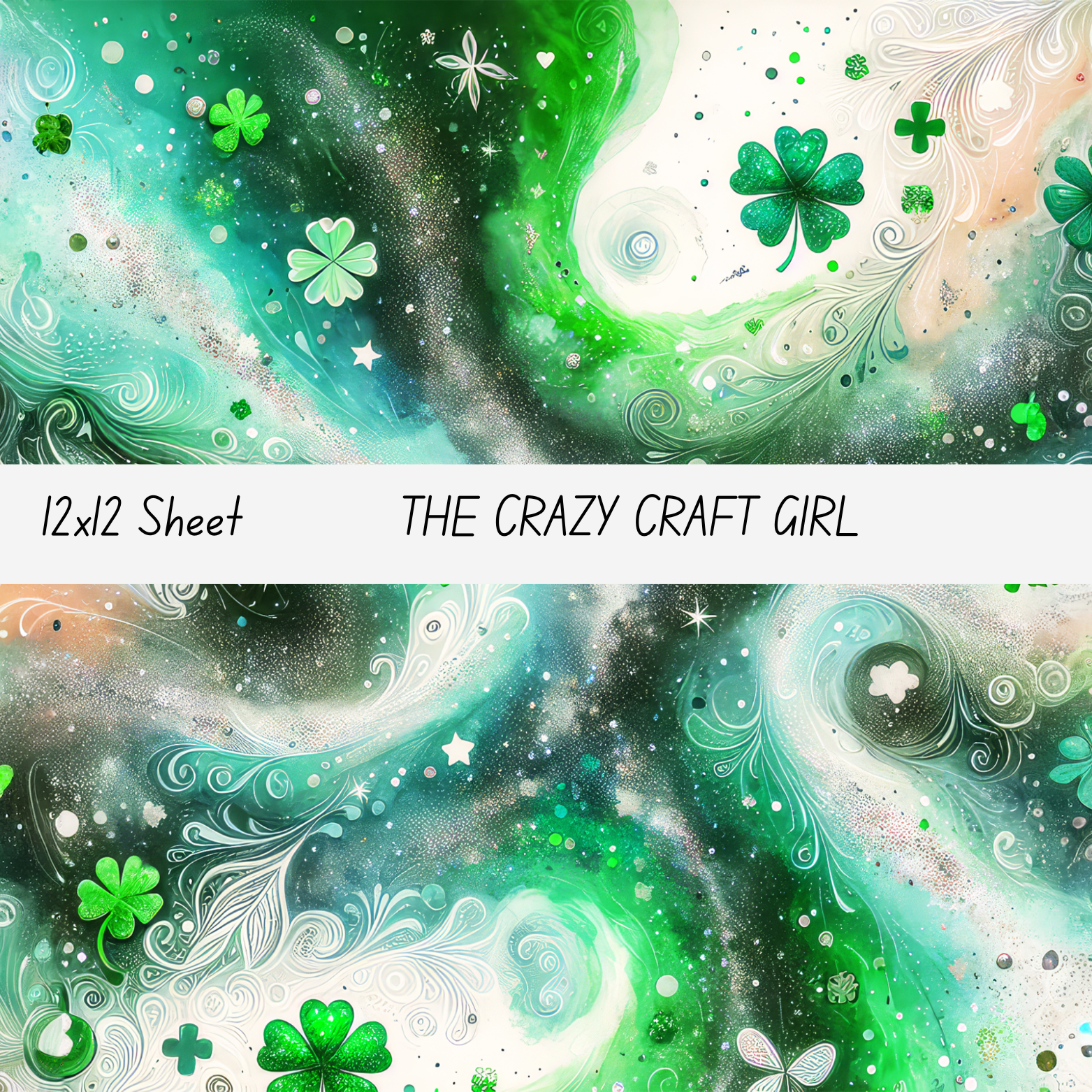 Shamrock Swirl Vinyl Sheets