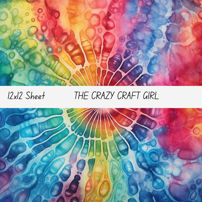 Colorful Water Color Vinyl Sheets