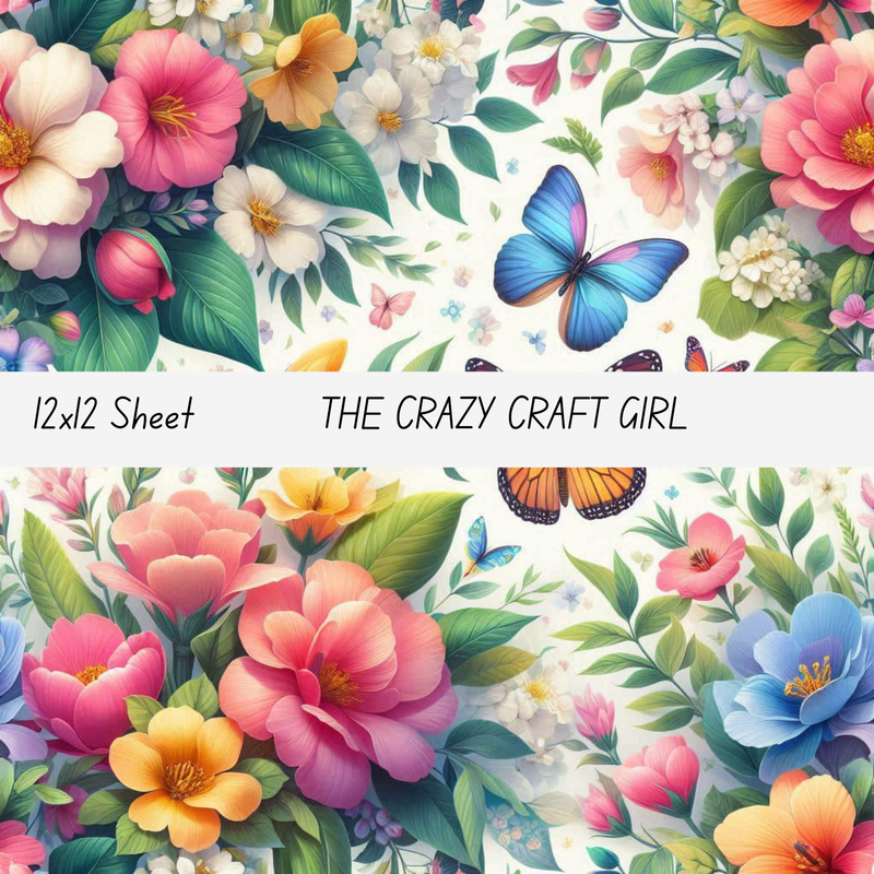 BF with Floral Vinyl Sheets