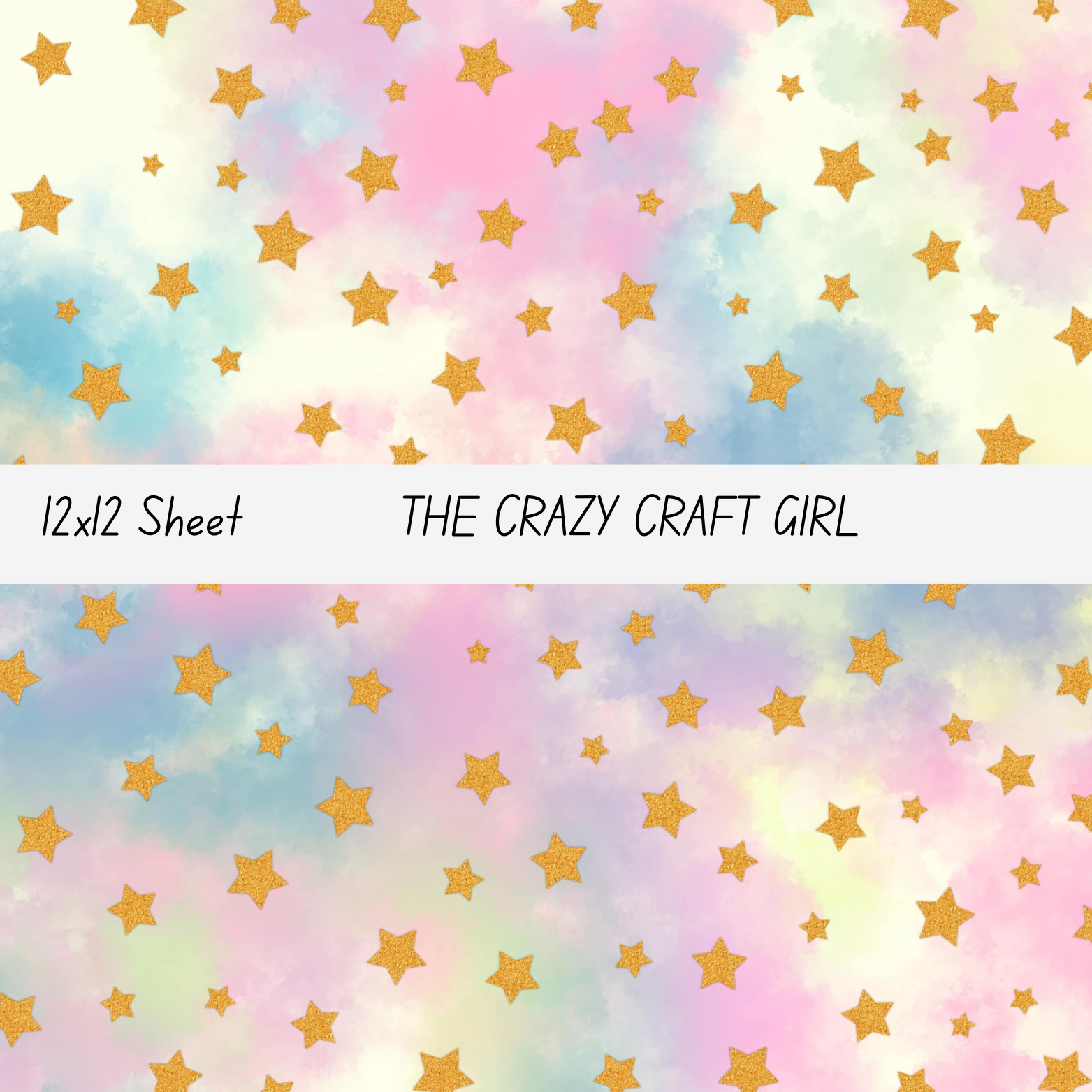 Rainbow2 with Stars Vinyl Sheets