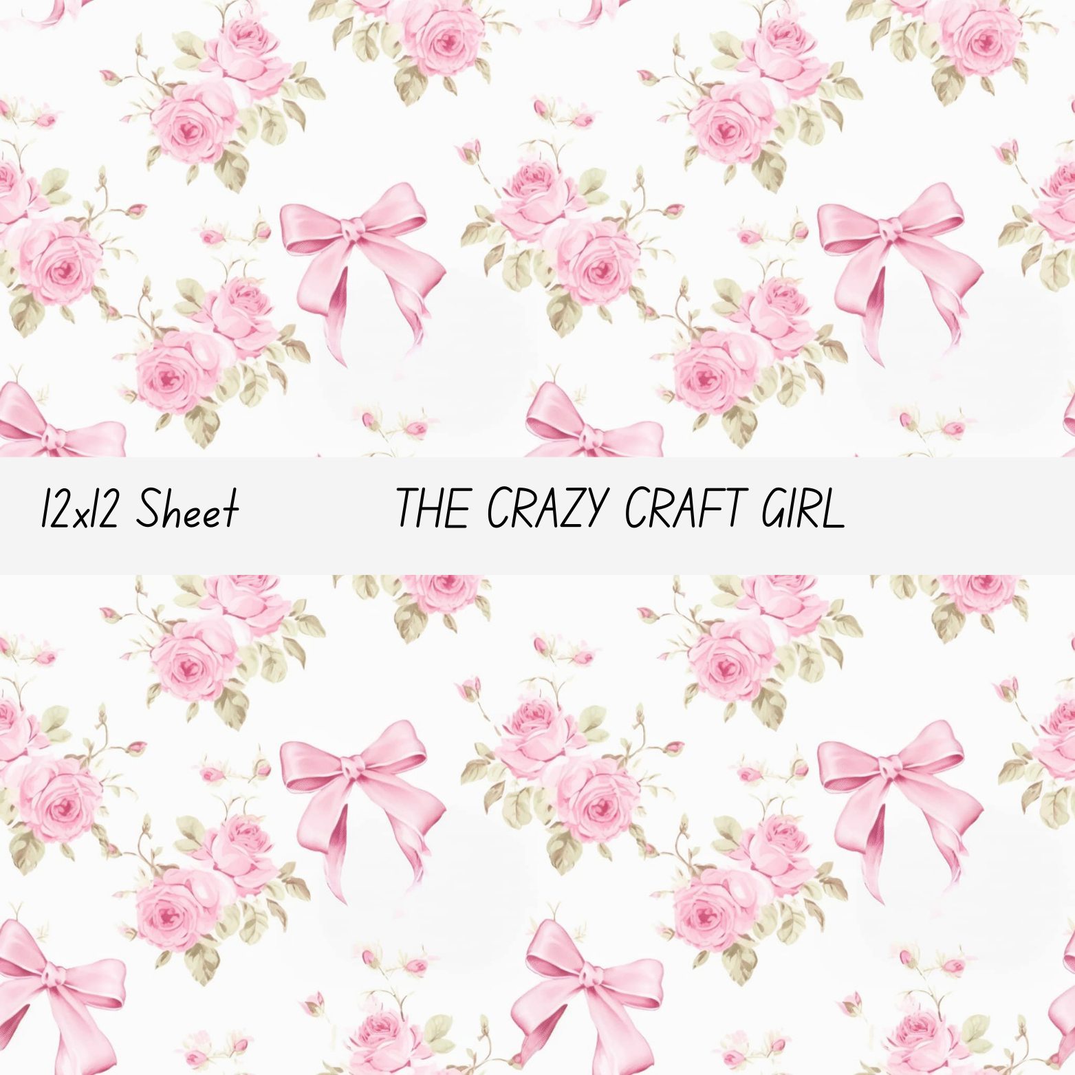 Floral Bows Vinyl Sheets