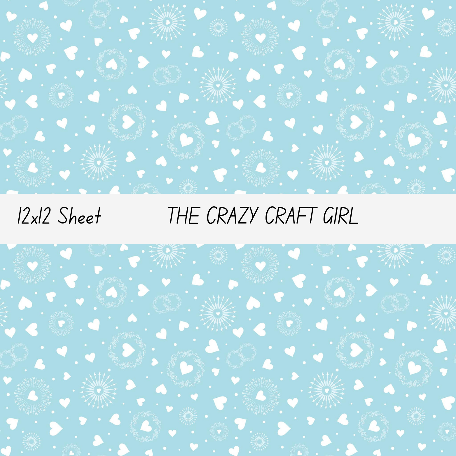 BW Hearts Vinyl Sheets