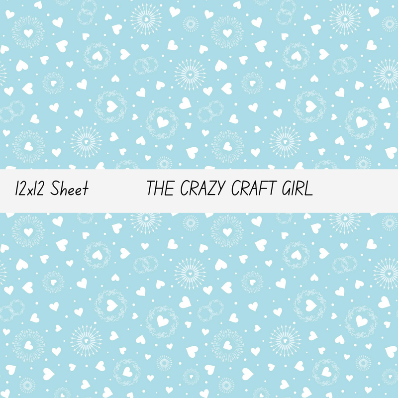 BW Hearts Vinyl Sheets