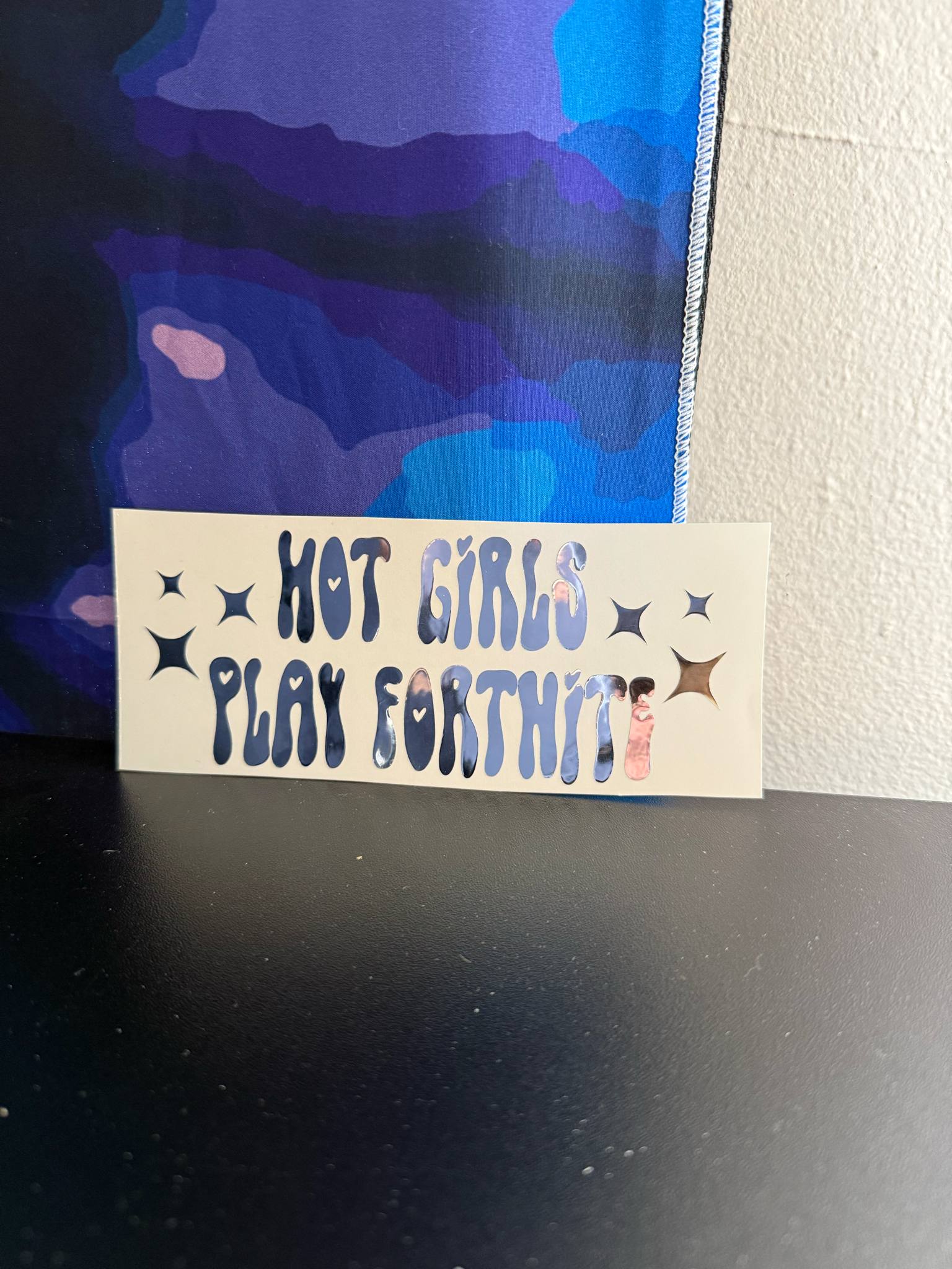 Hot Girls Play Fnite Sparkle Decal