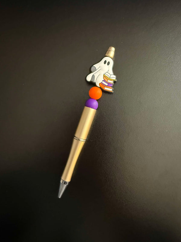 Book Ghost Silicone Beaded Pen