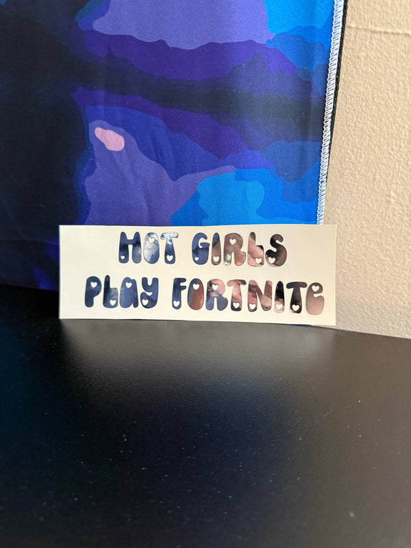 Hot Girls Play Fnite Hearts Decal