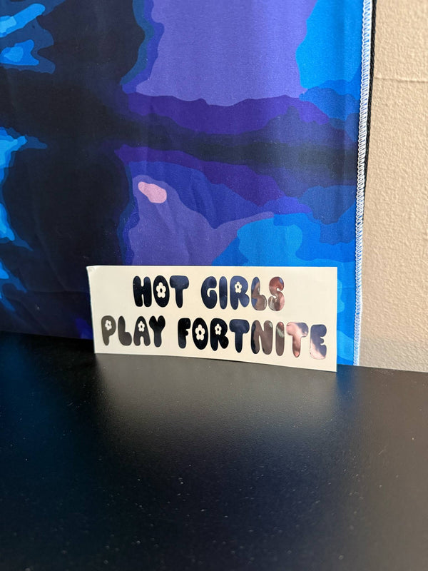 Hot Girls Play Fnite Floral Decal