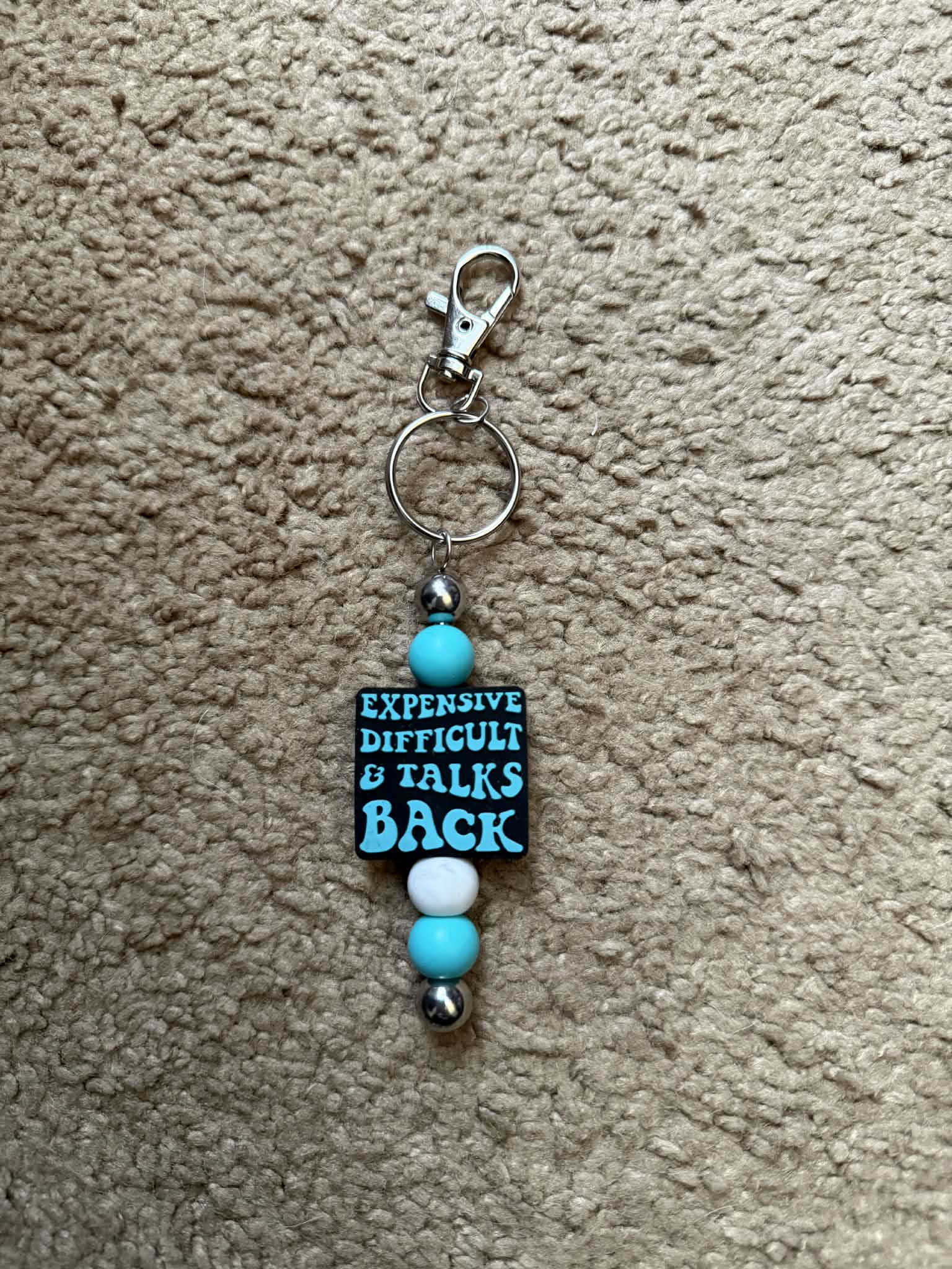 Expensive Difficult Beaded Keychain