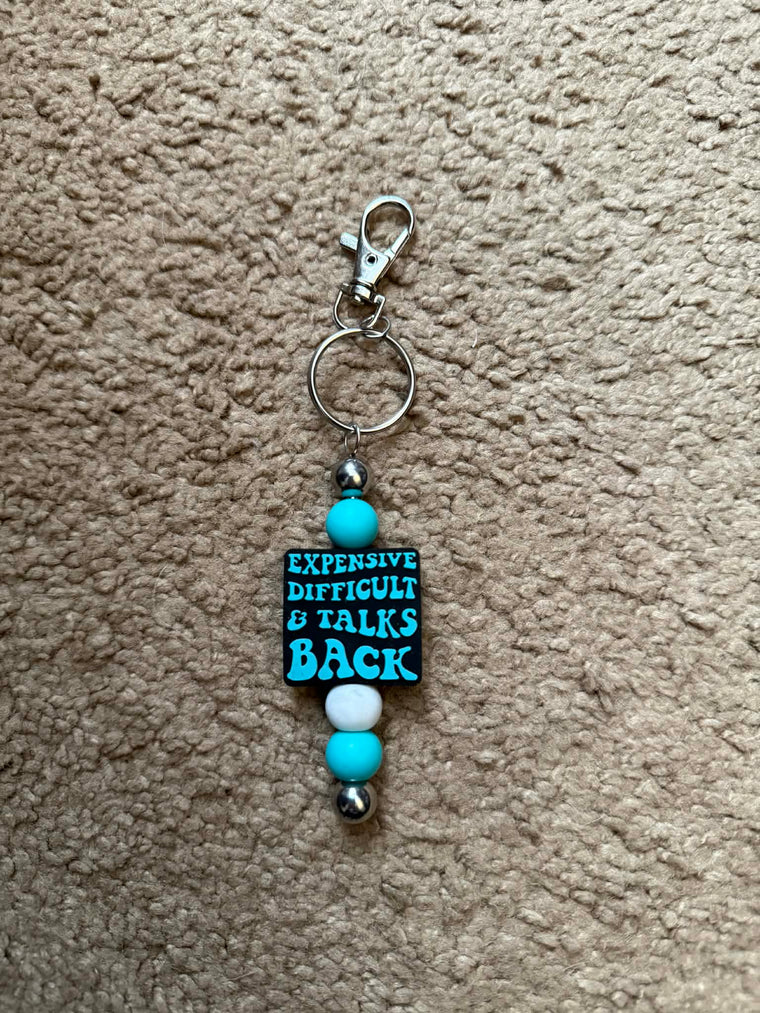 Expensive Difficult Beaded Keychain