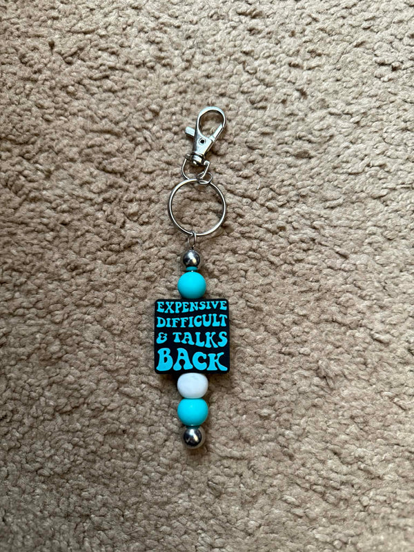 Expensive Difficult Beaded Keychain