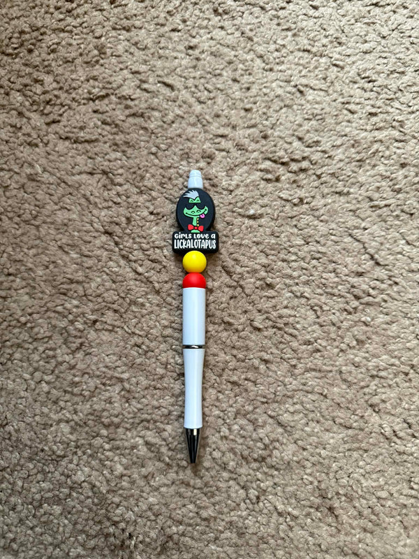 Lickalotapus Beaded Pen