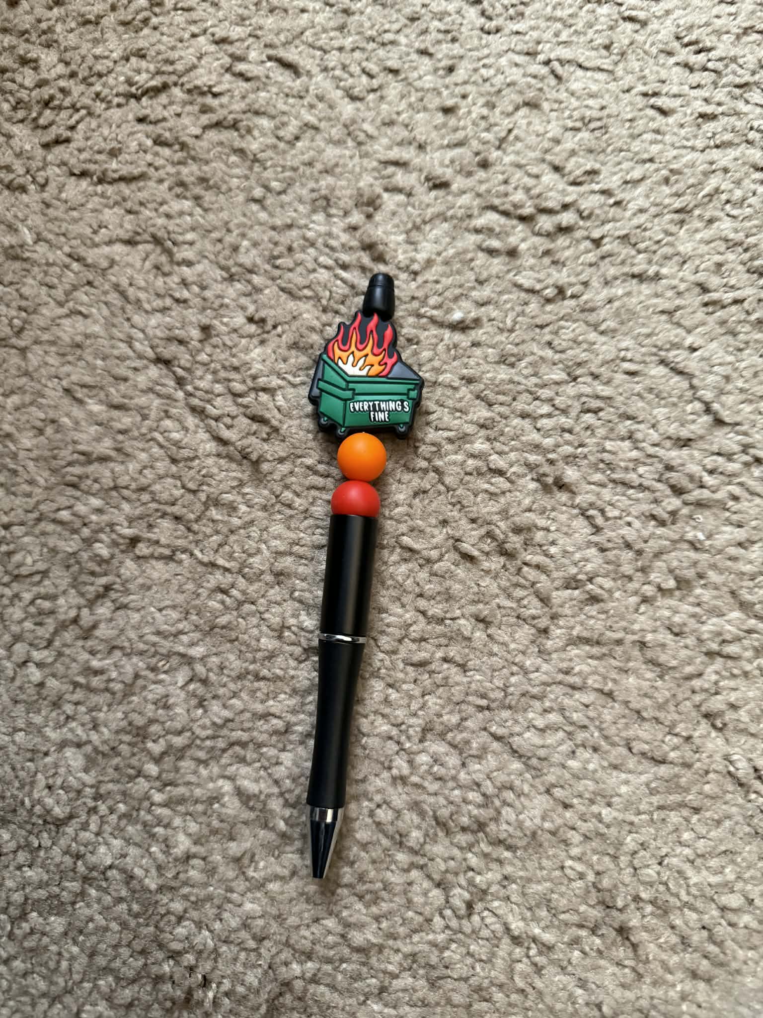 Everything's Fine Beaded Pen