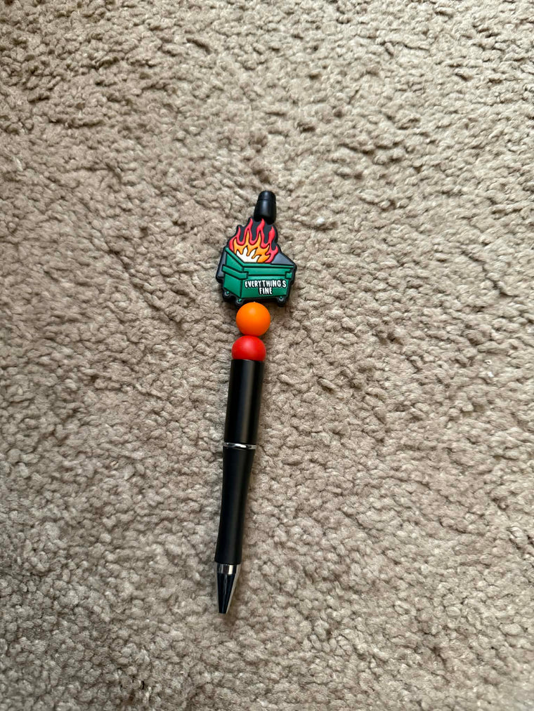 Everything's Fine Beaded Pen