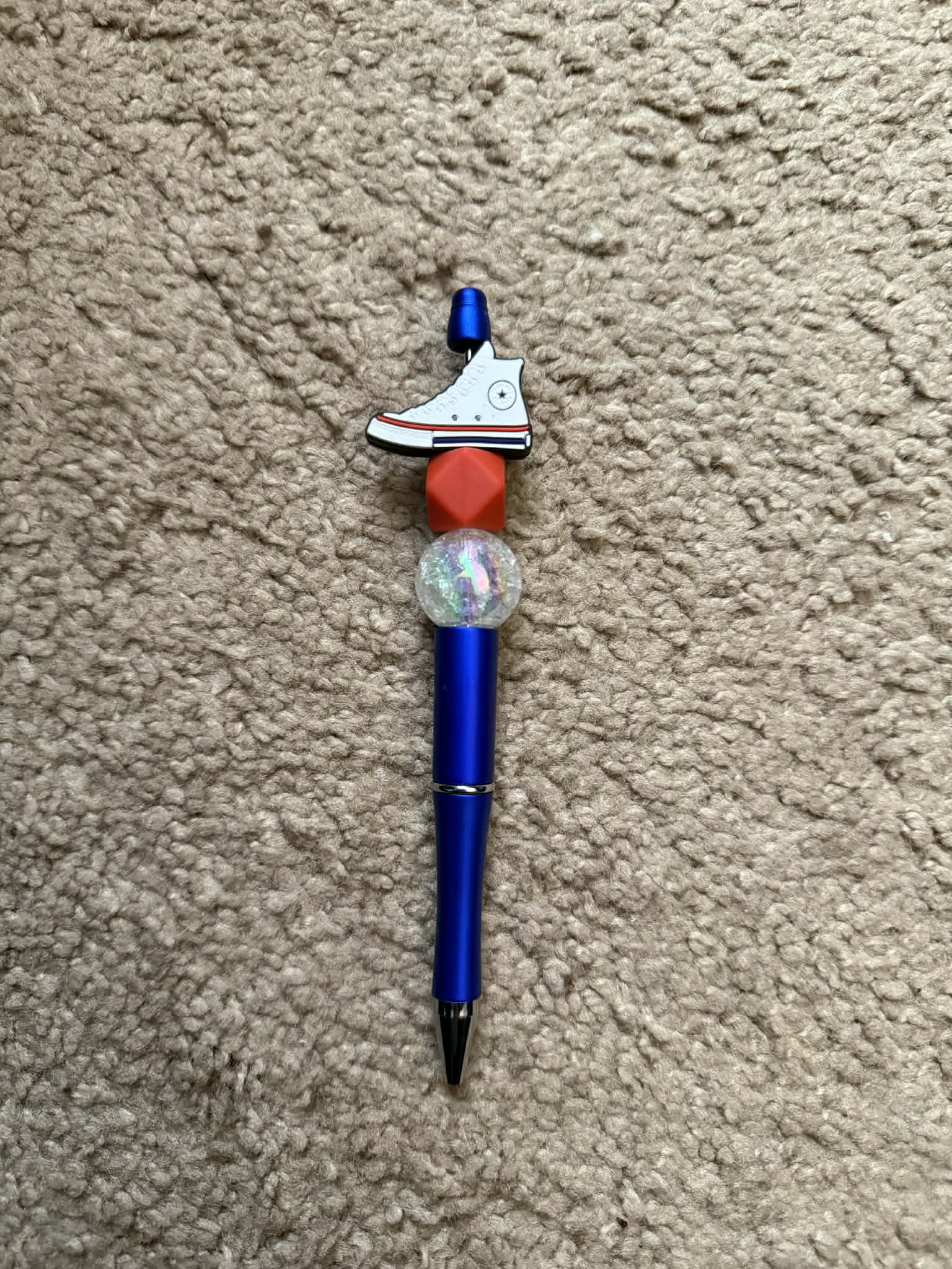 High Top Shoe Beaded Pen