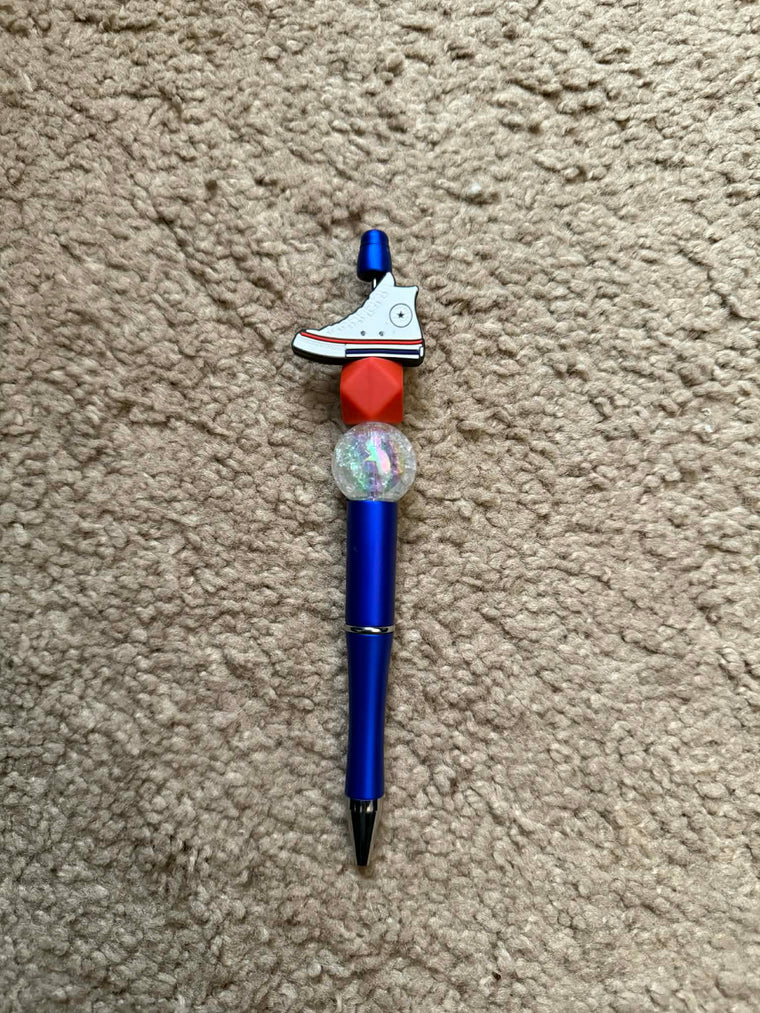 High Top Shoe Beaded Pen
