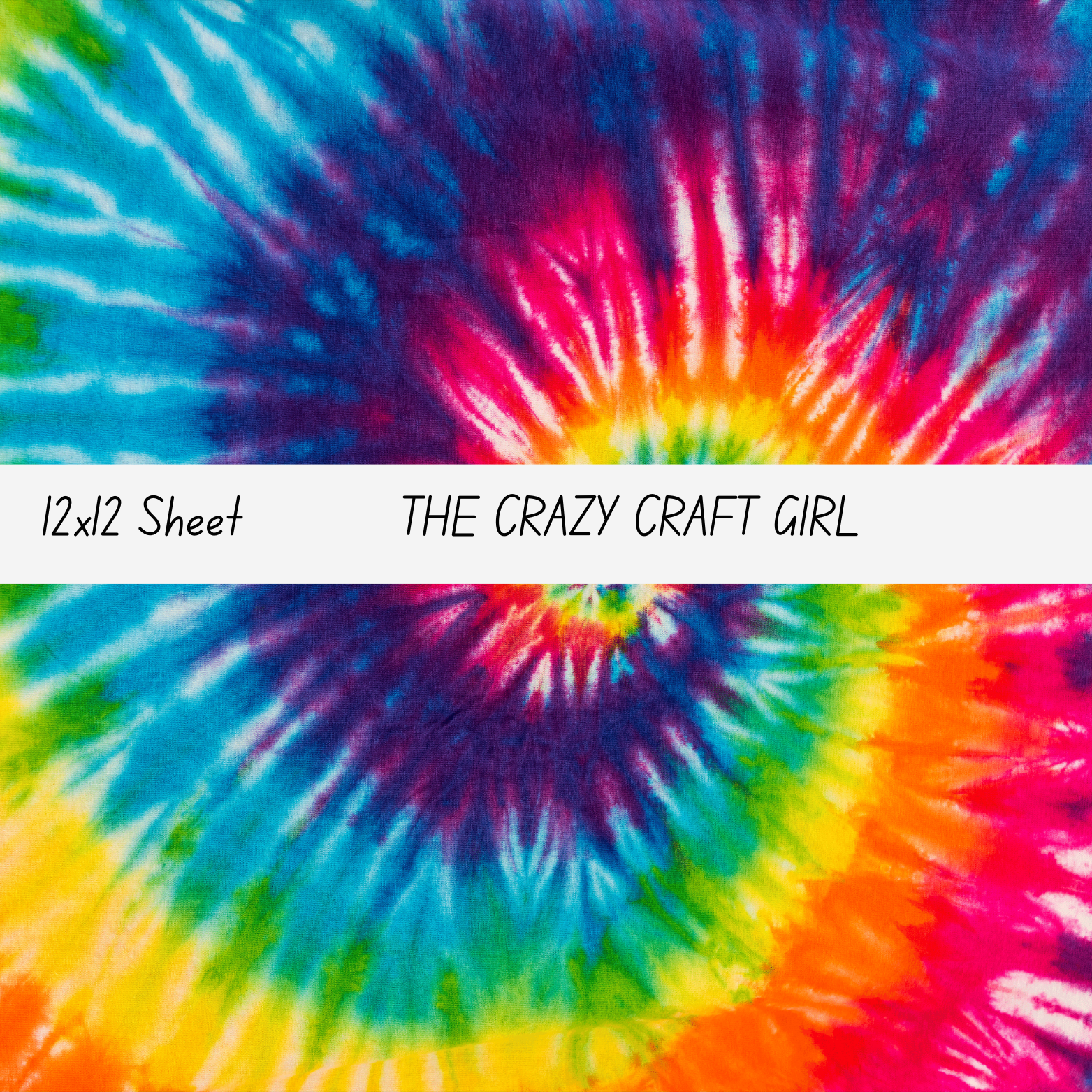 Tie Dye Swirl Vinyl Sheets