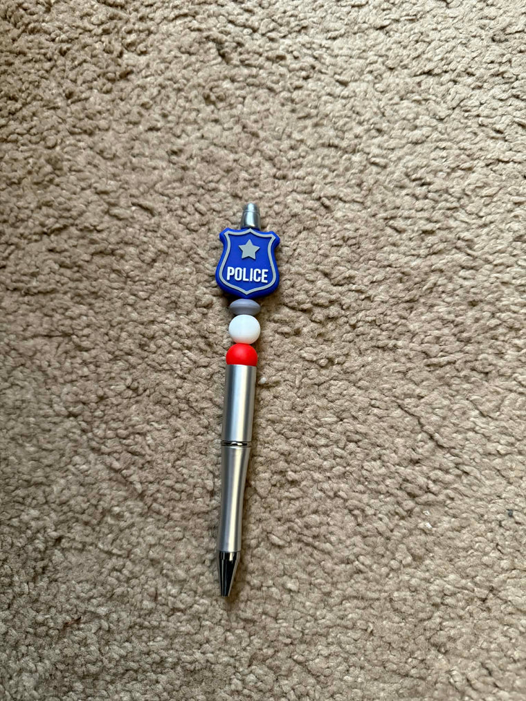Police Beaded Pen