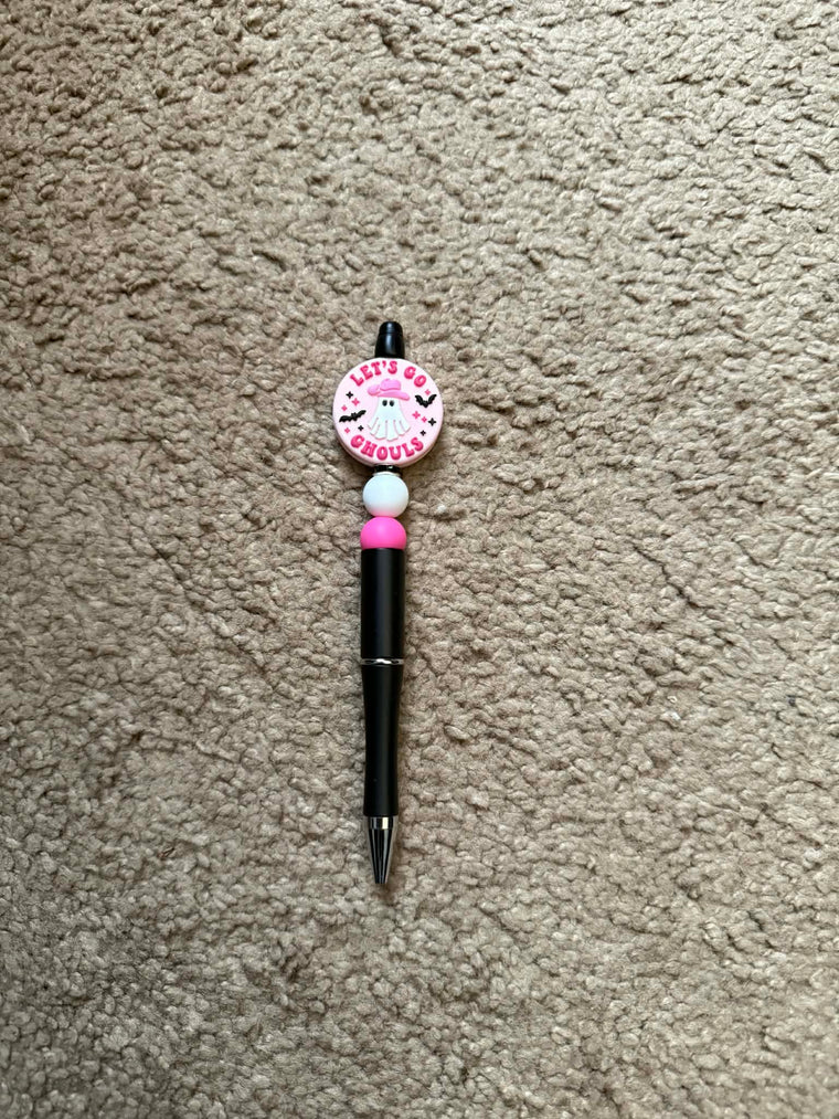 Let's Go Ghouls Beaded Pen