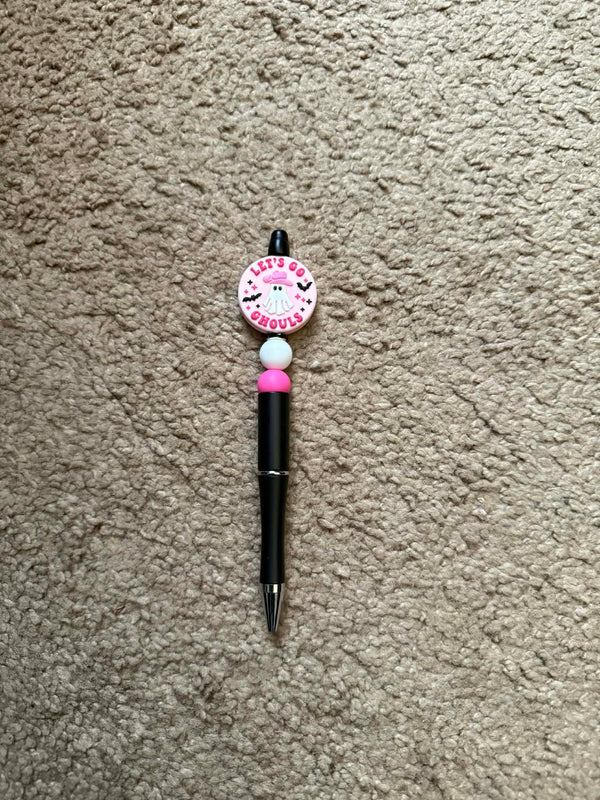 Let's Go Ghouls Beaded Pen
