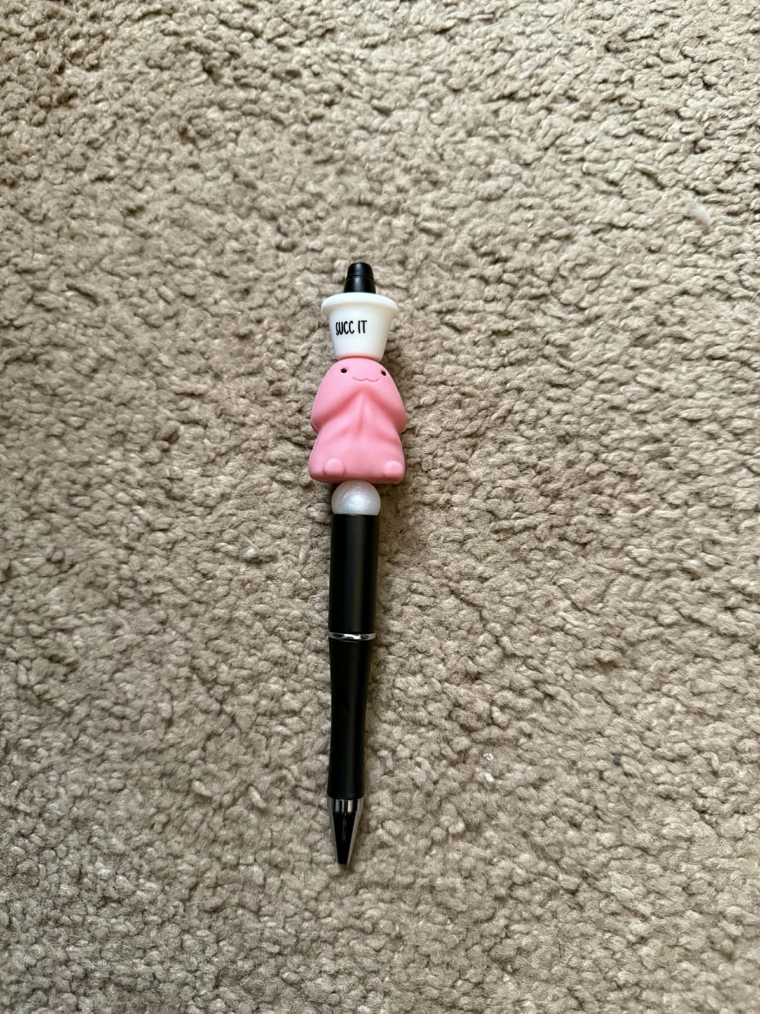 Pink Richard Beaded Pen