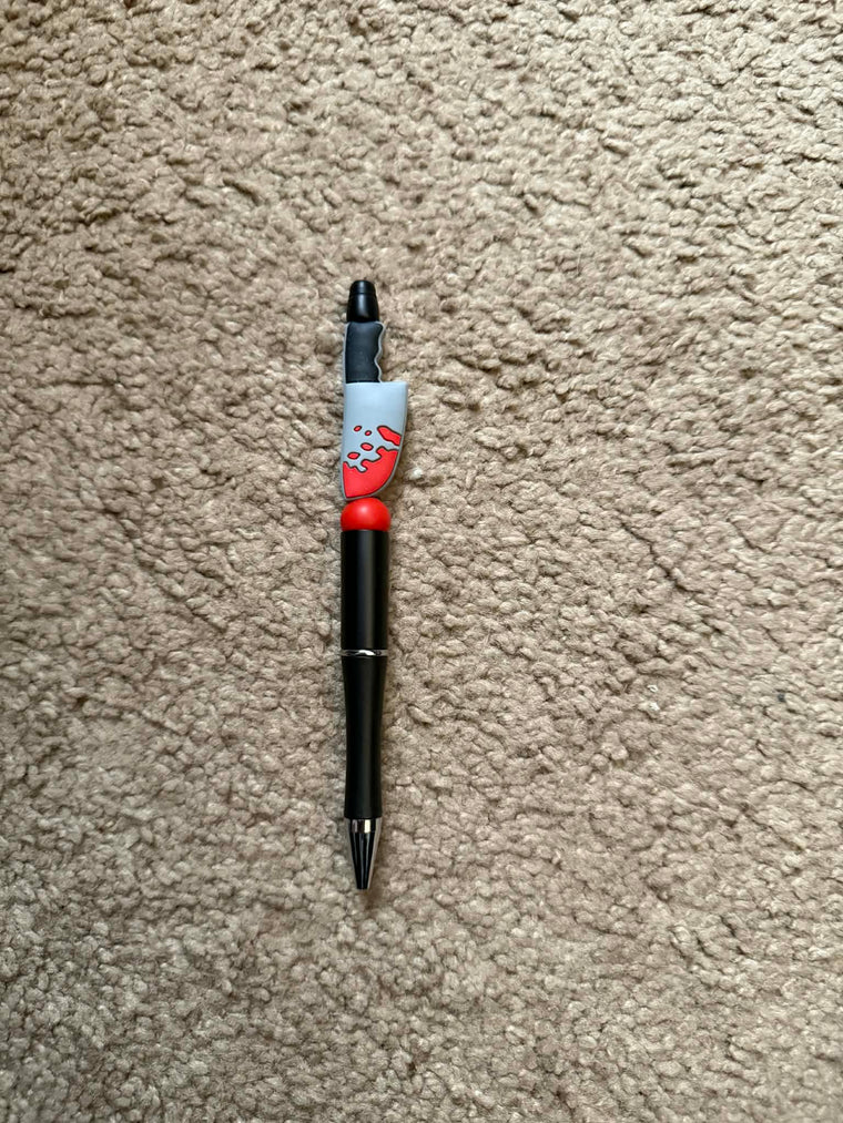 Bloody Knife Beaded Pen