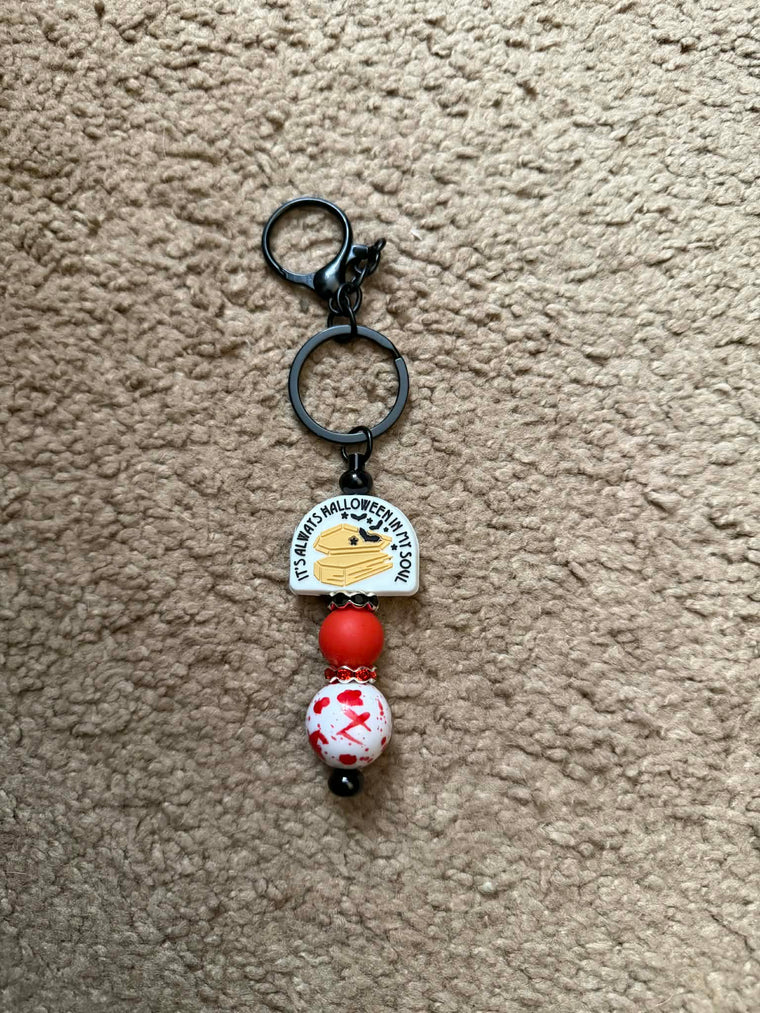 Halloween Soul Beaded Keychain