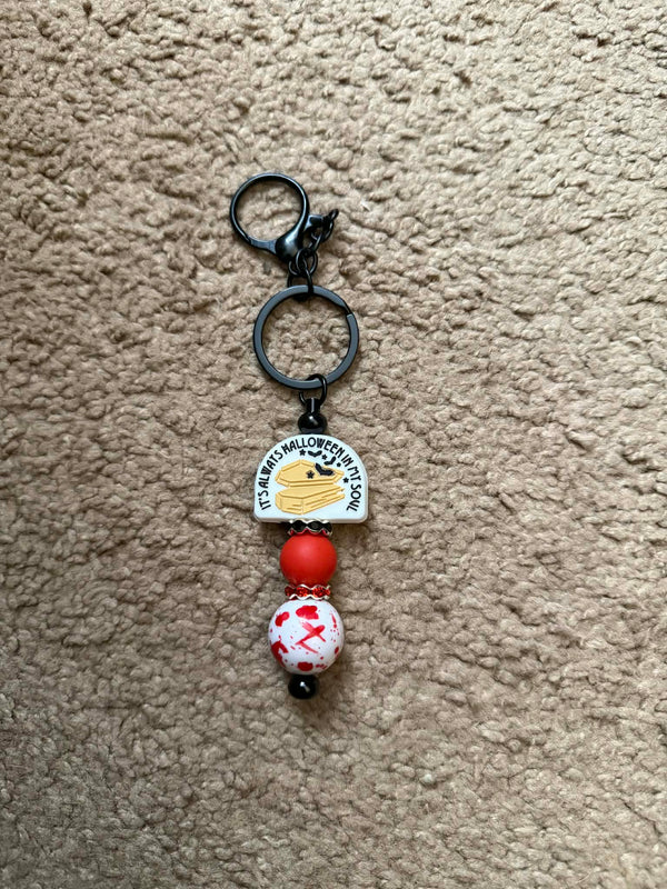 Halloween Soul Beaded Keychain