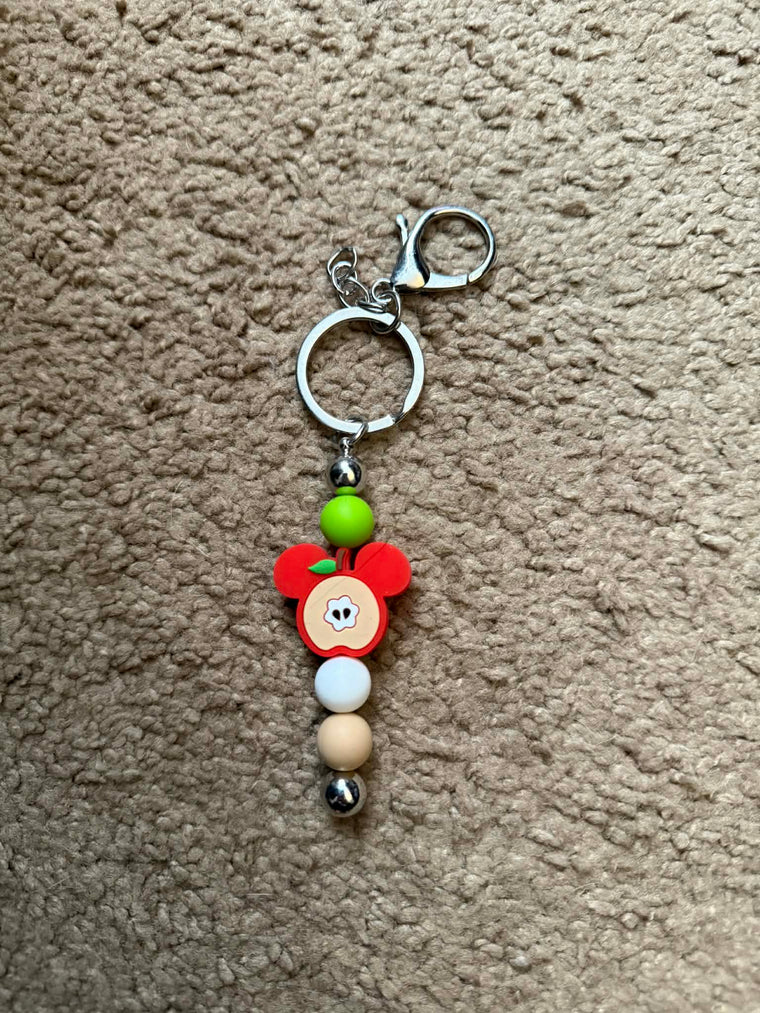 Apple Ears Beaded Keychain