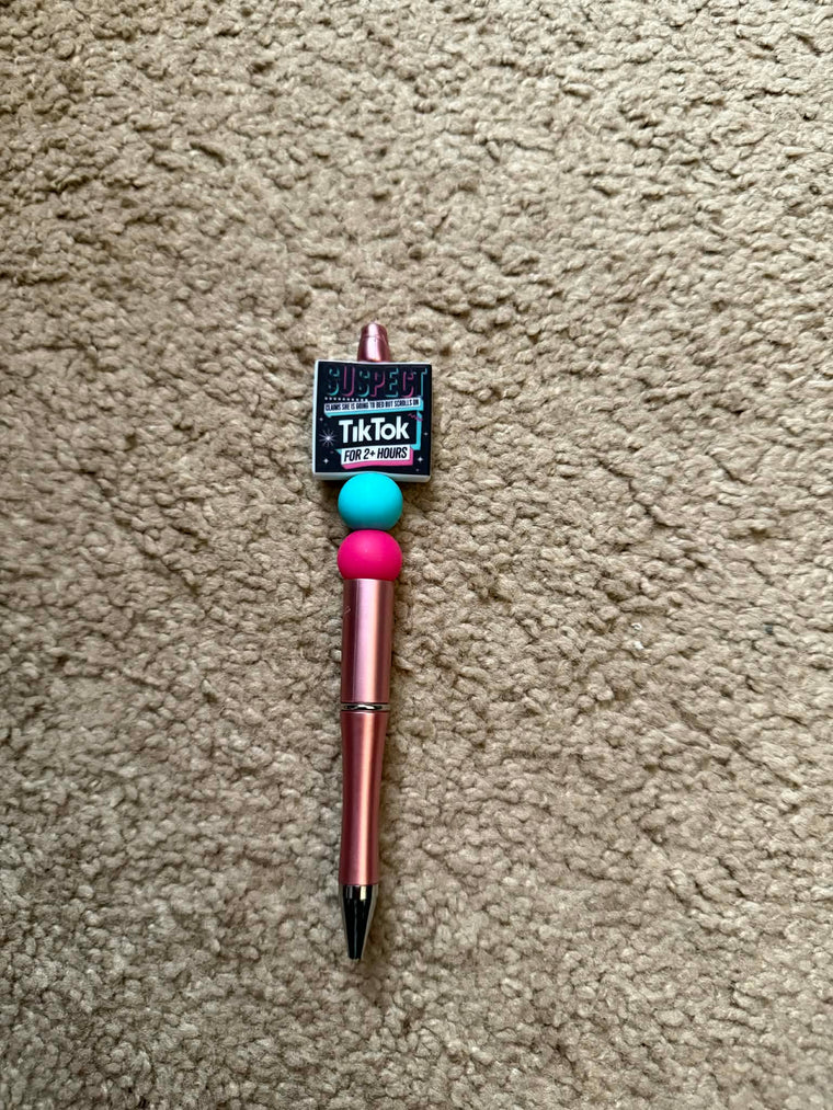Tiktok Suspect Beaded Pen