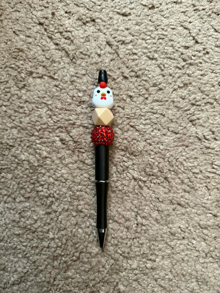 Chicken Beaded Pen