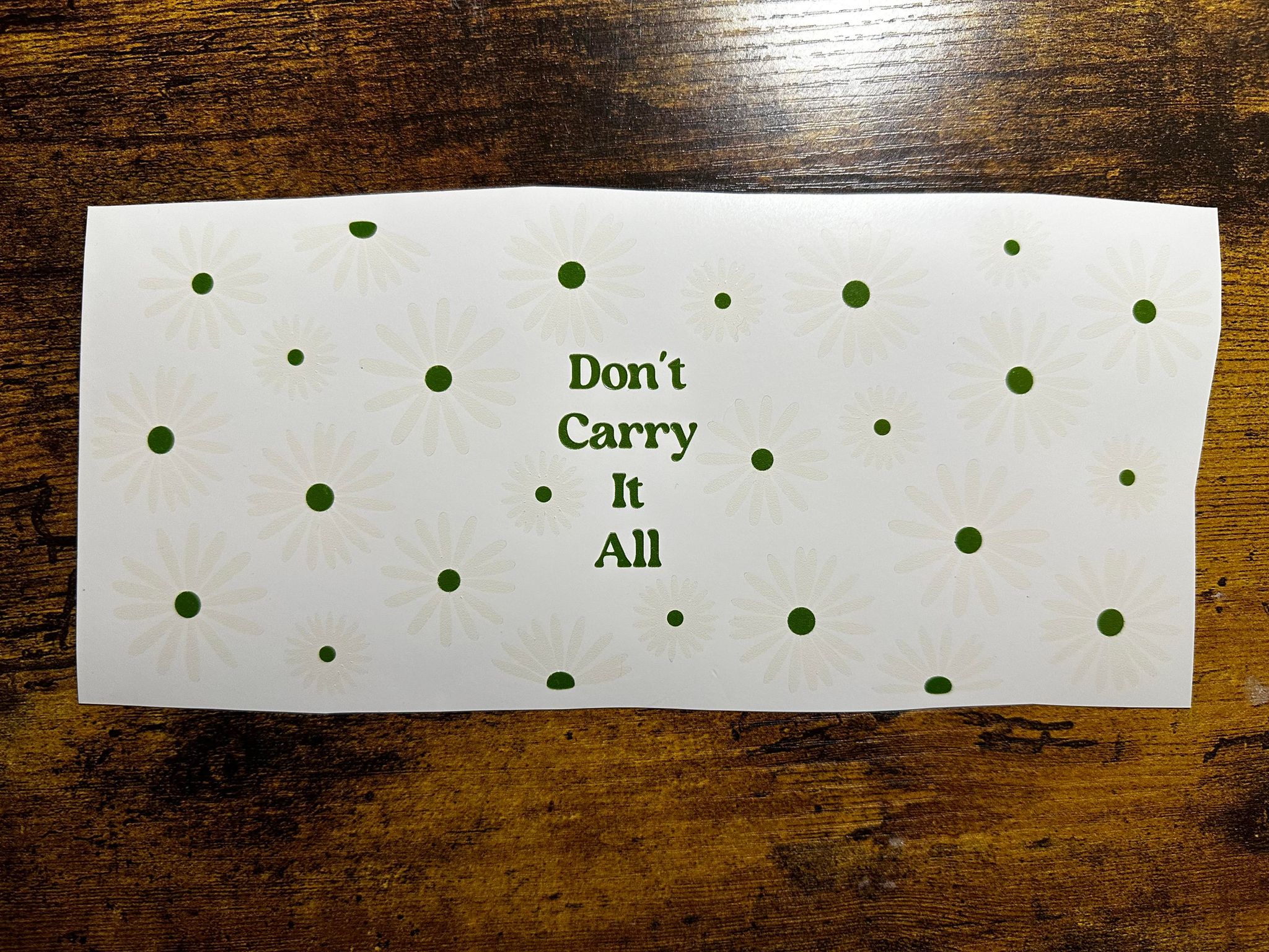 Don't Carry It All Print Cold Cup Wrap