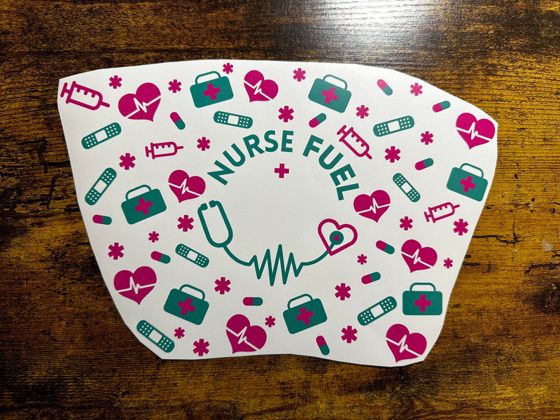 Nurse Fuel Medical Theme Cold Cup Wrap