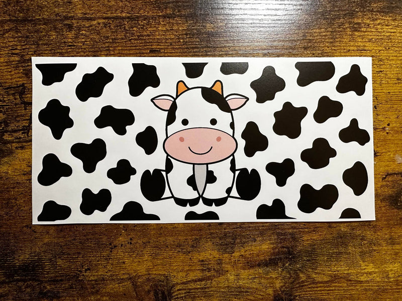 Cow with Cow Print Theme Libbey Wrap