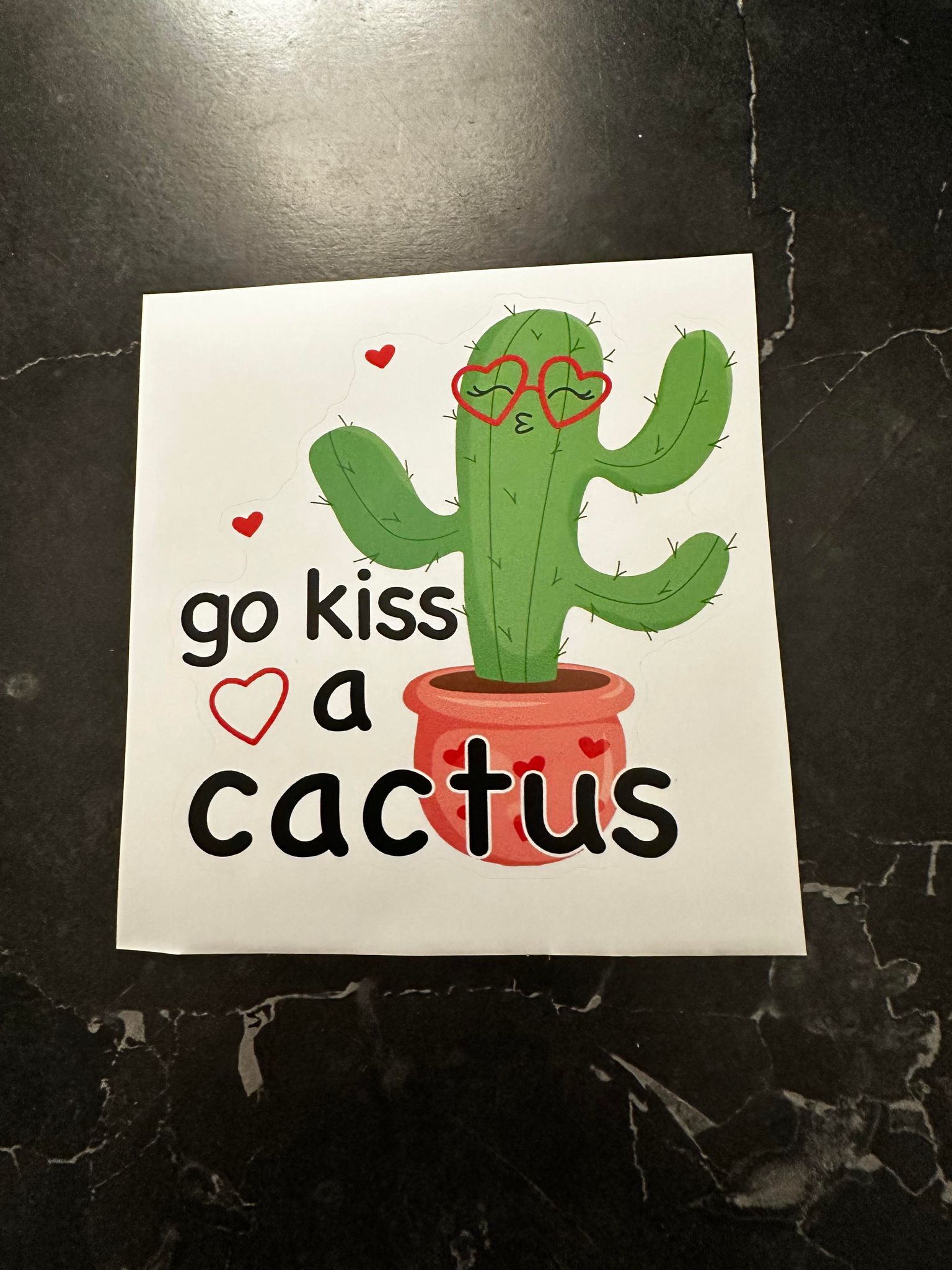 Go Kiss A Cactus Decal