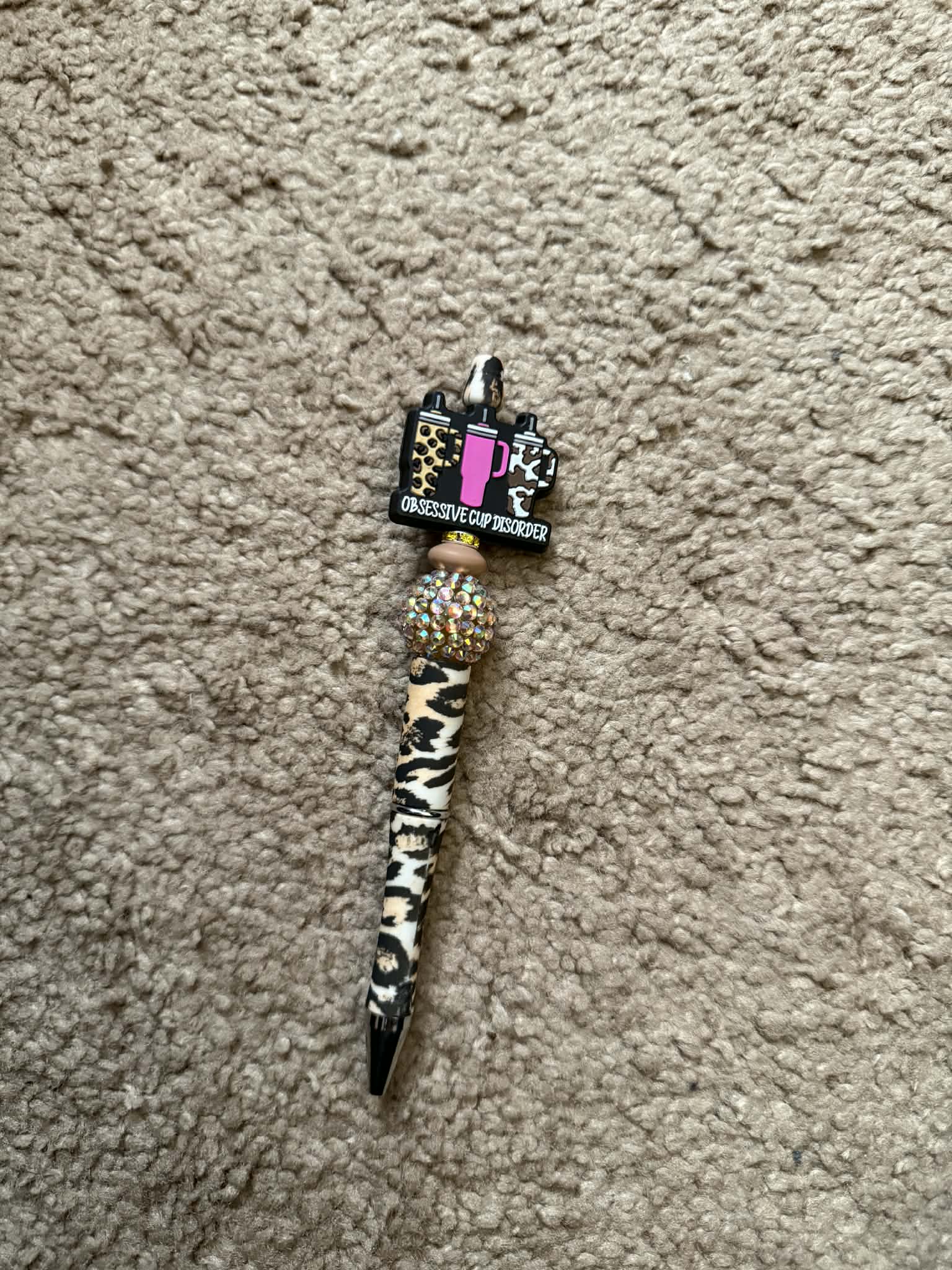 Obsessive Cup Disorder Beaded Pen