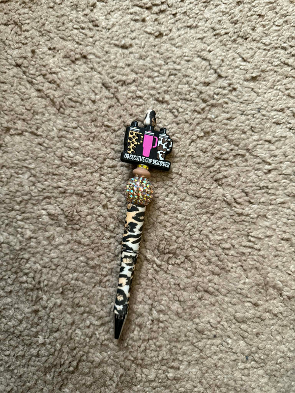 Obsessive Cup Disorder Beaded Pen