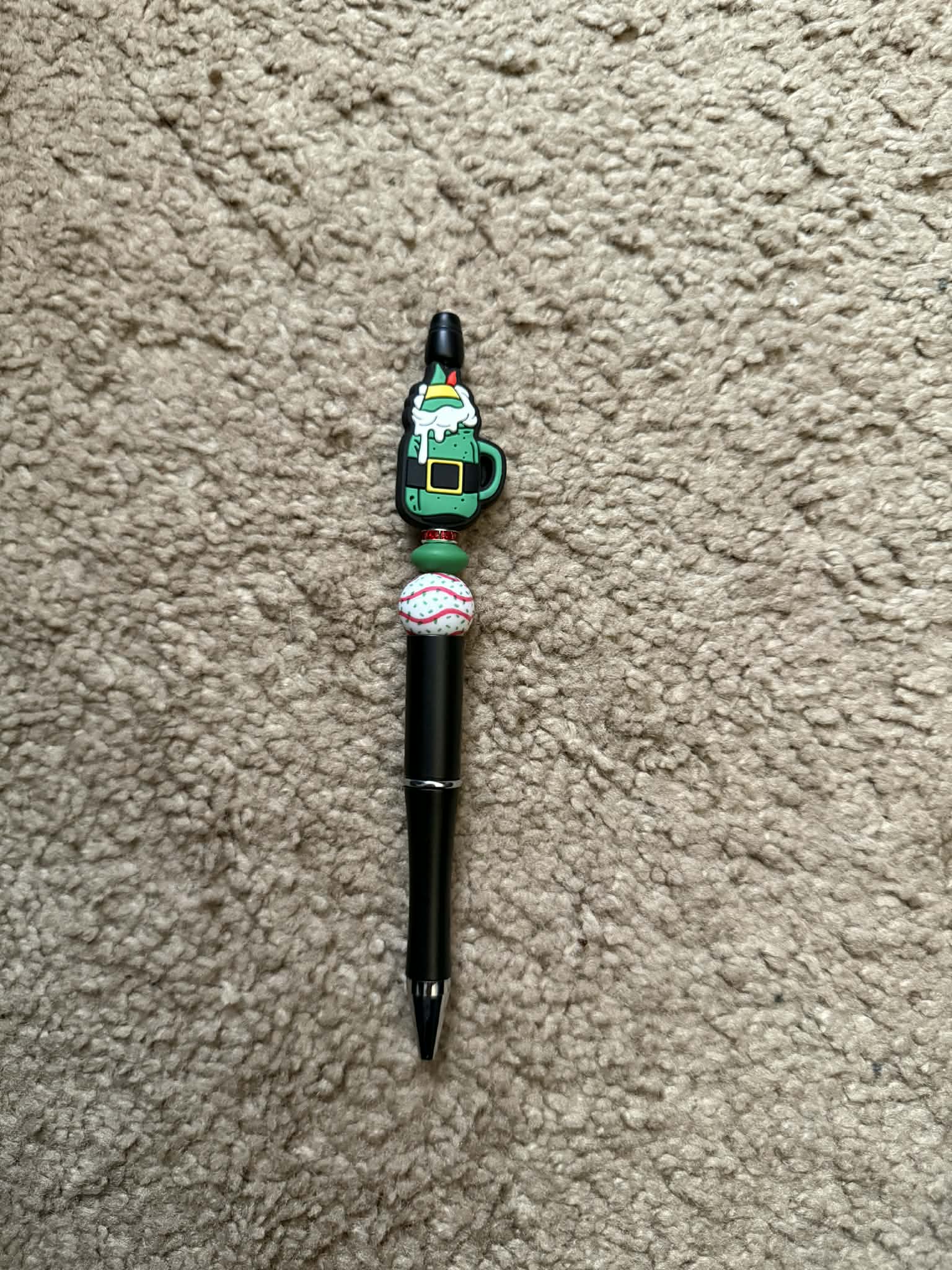 Christmas Elf Beaded Pen