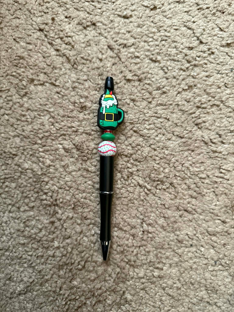 Christmas Elf Beaded Pen