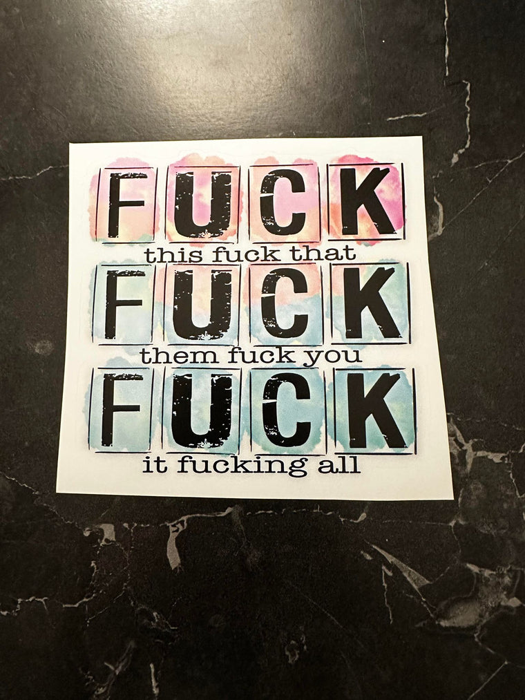 Fuck... Decal