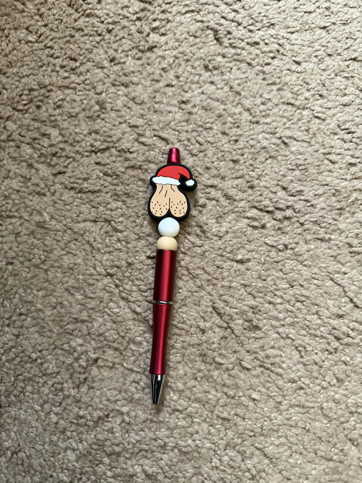 Nut Sack Beaded Pen