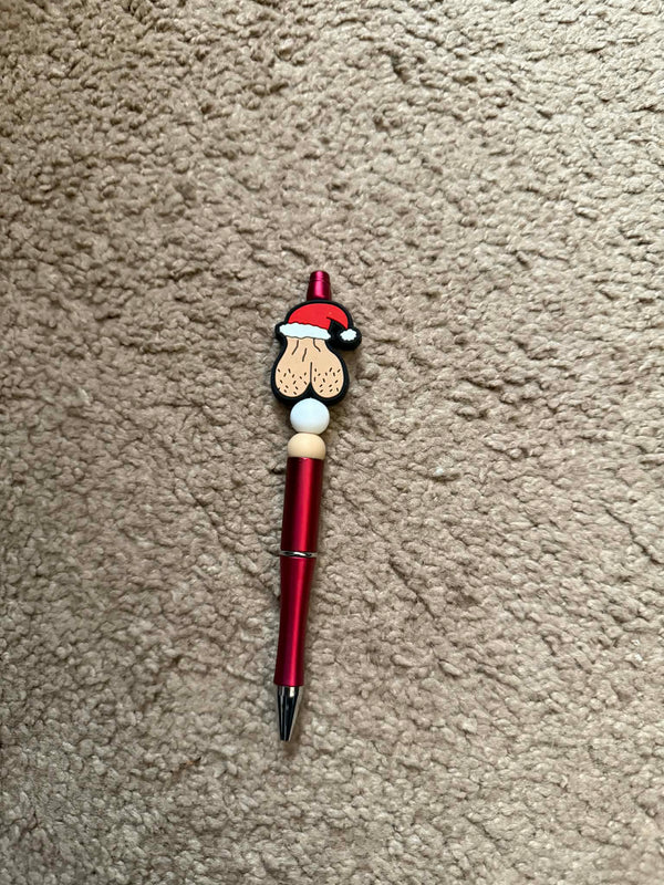 Nut Sack Beaded Pen