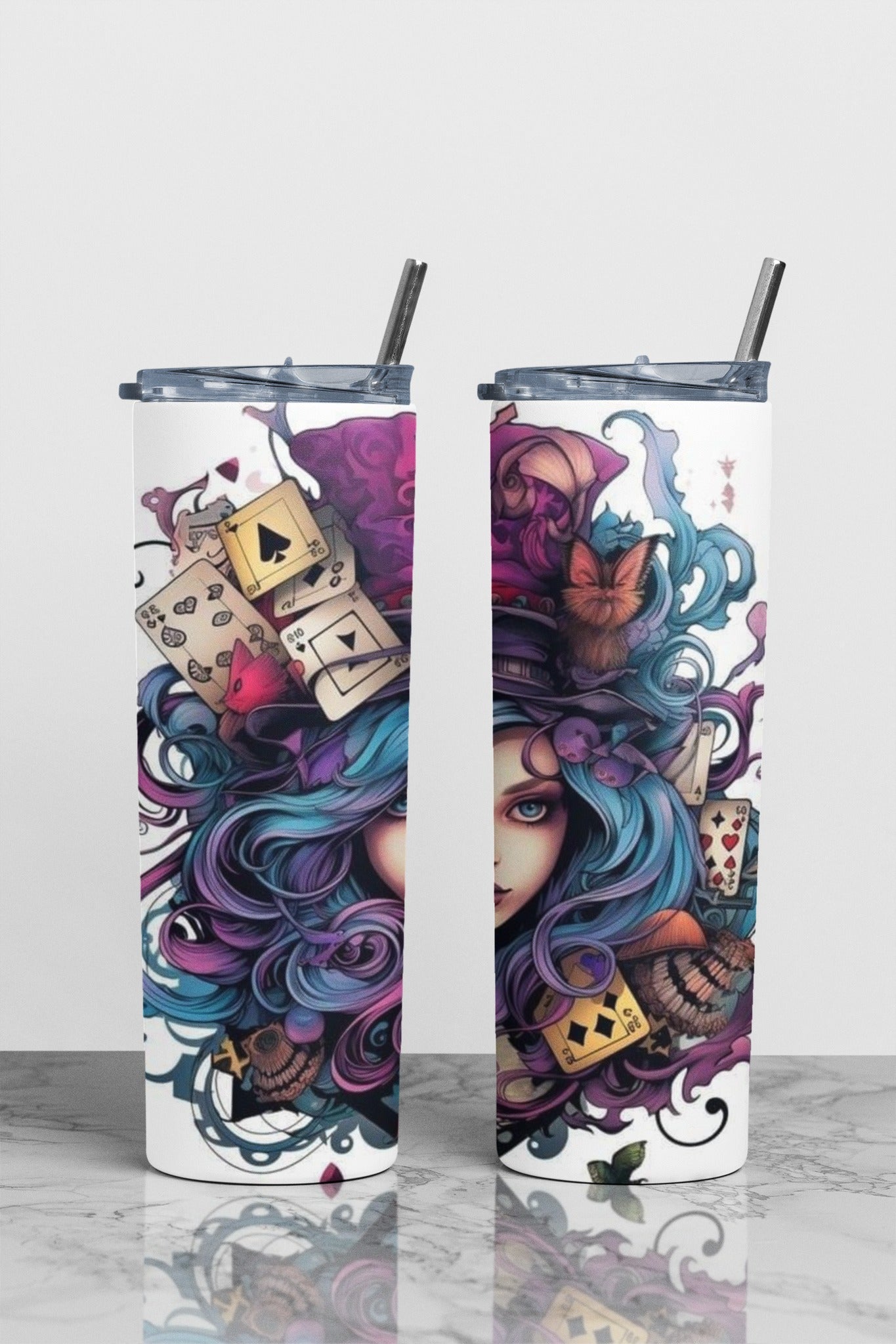 Cards Theme Sublimation Tumbler