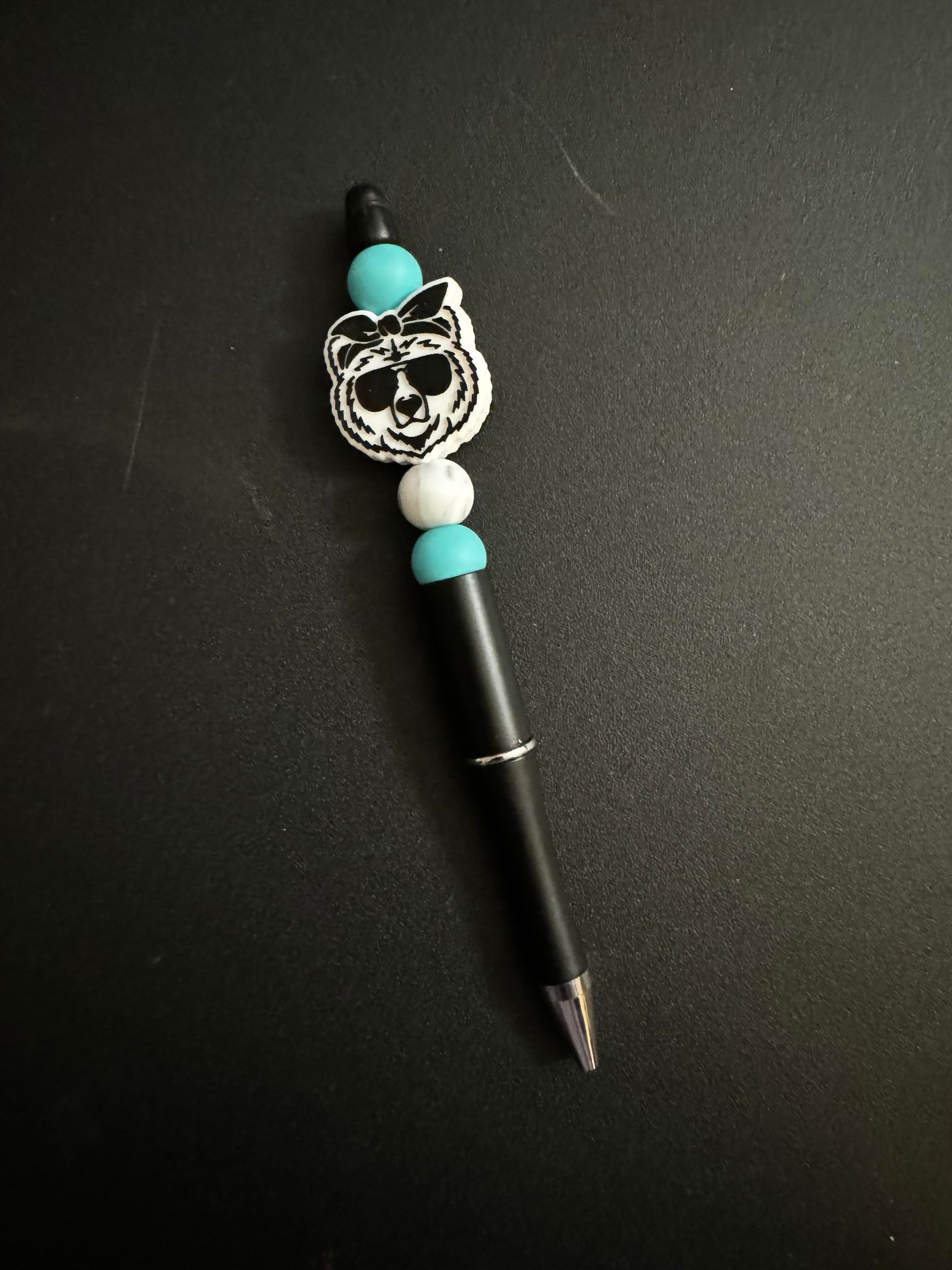 Mama Bear Silicone Beaded Pen