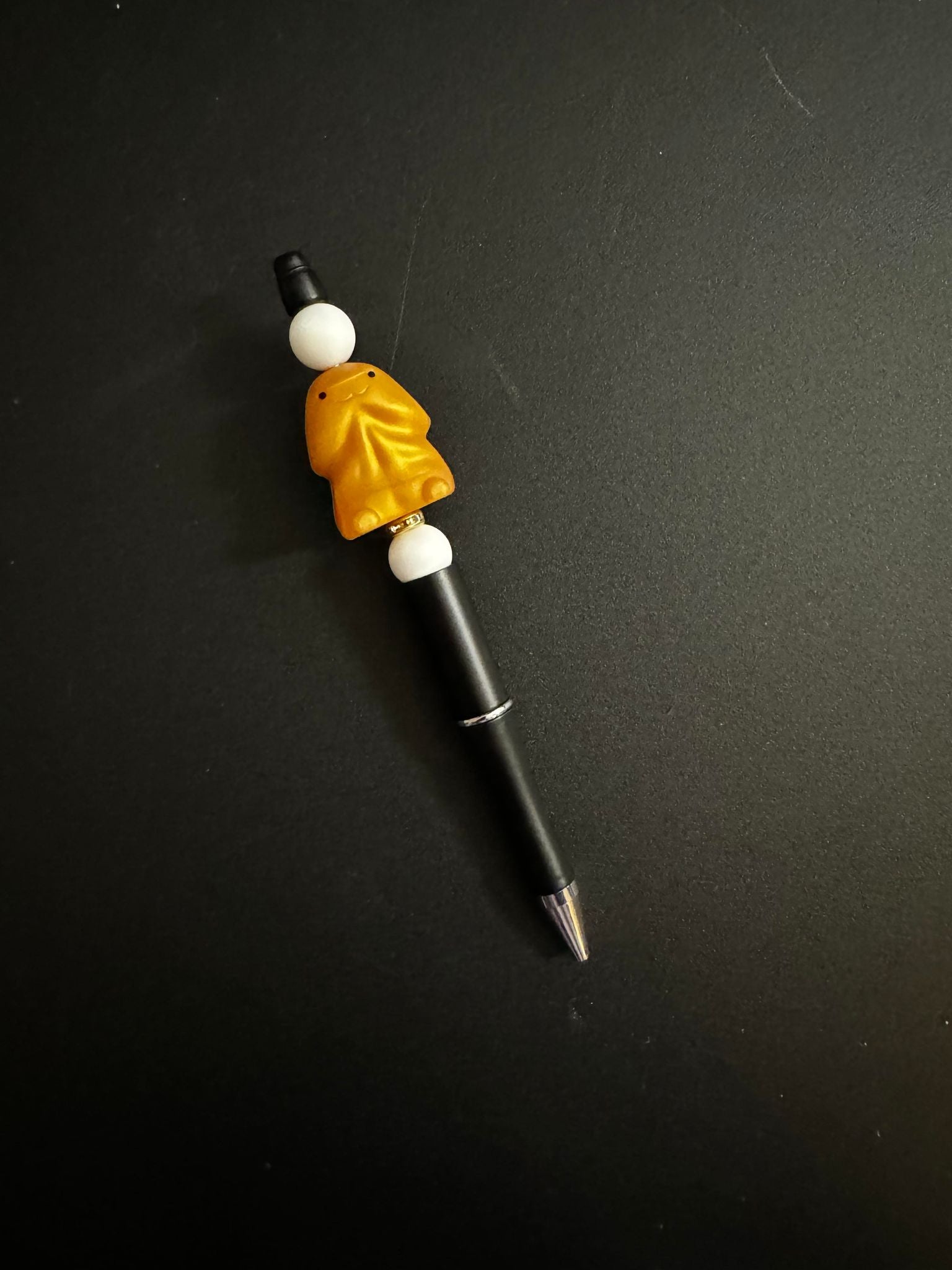 Gold Richard Silicone Beaded Pen