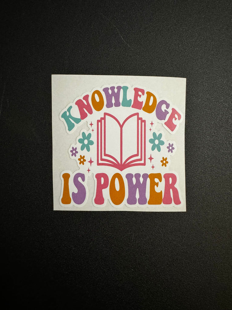 Knowledge Is Power Decal