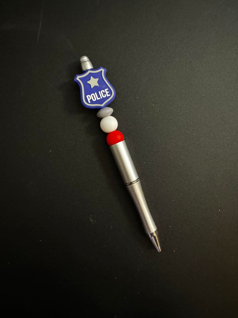 Police RWB Silicone Beaded Pen