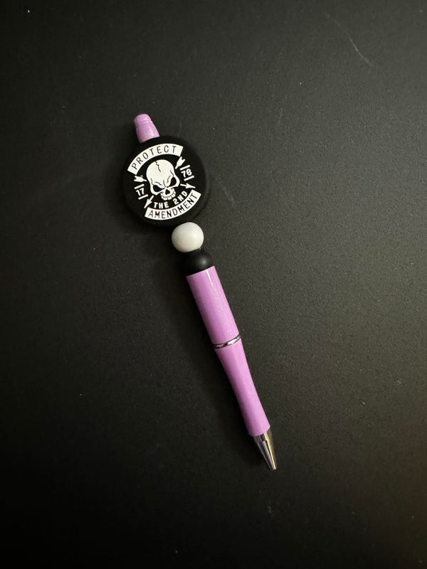 Protect The 2nd Amendment Silicone Beaded Pen