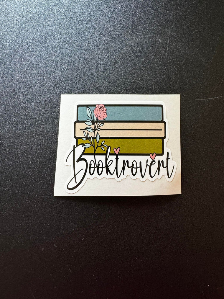 Booktrovert Decal