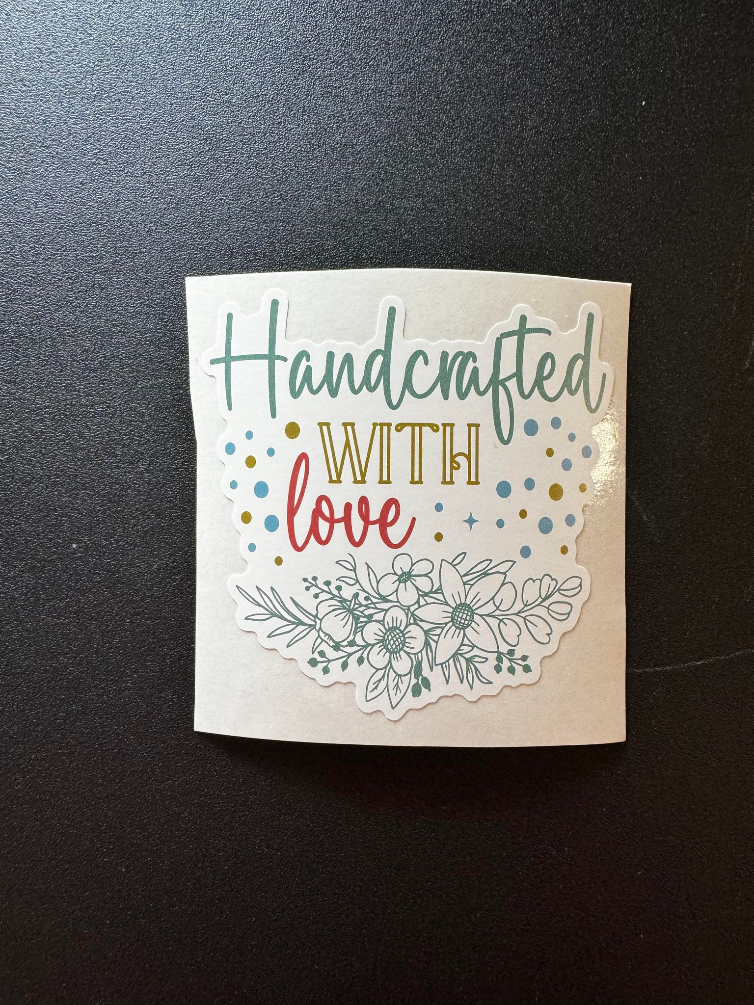 Handcrafted With Love Decal